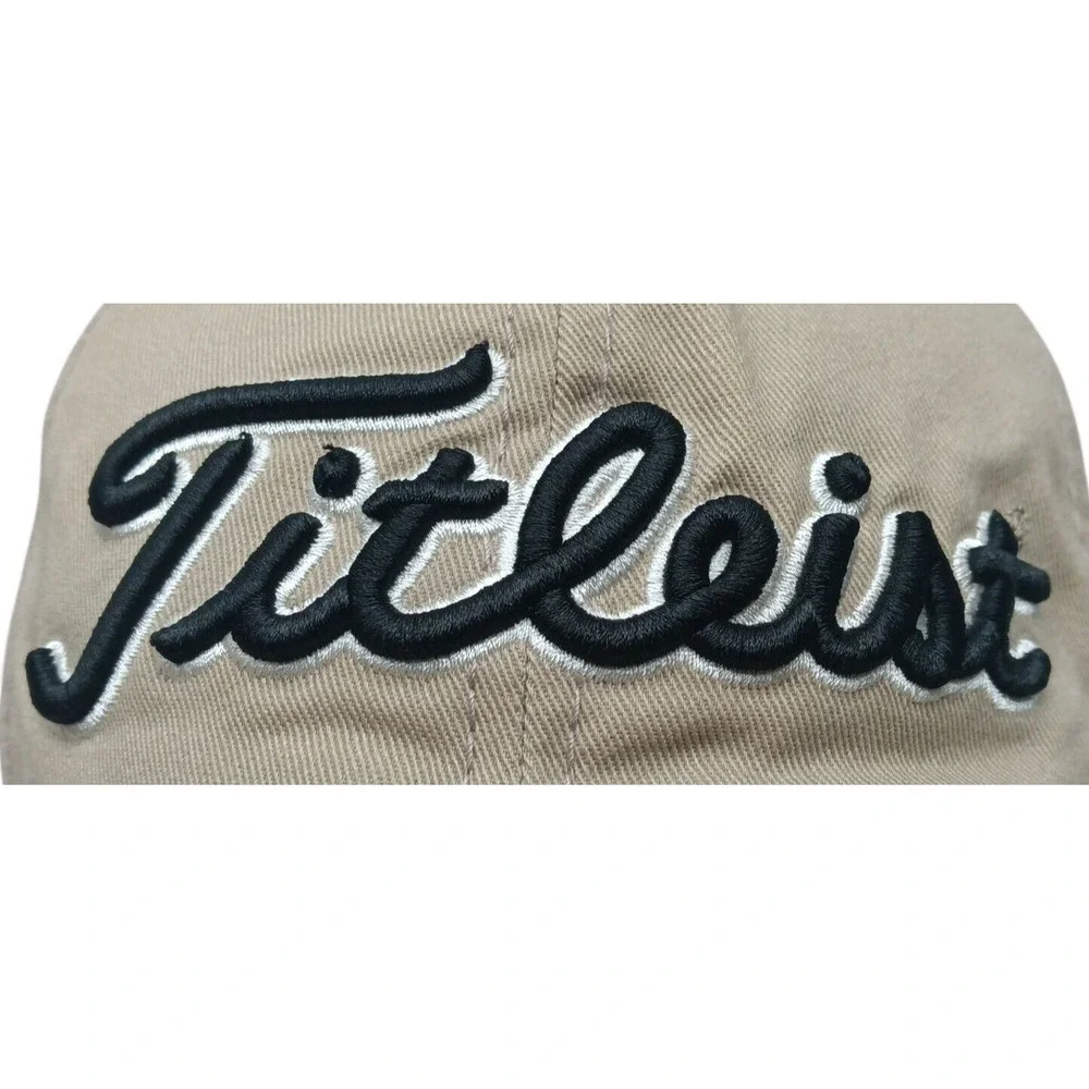 Titleist Golf Hat‎ Light Brown Beige Adjustable unstructured cotton